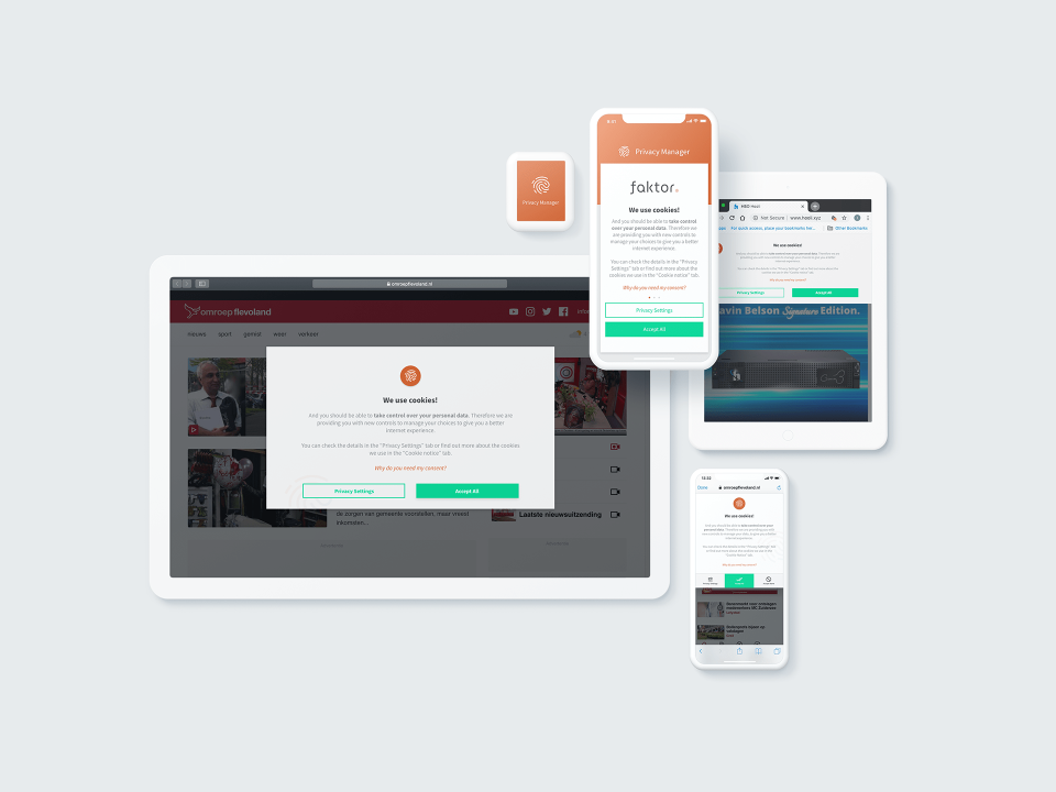 screenshot of Faktor Privacy Manager